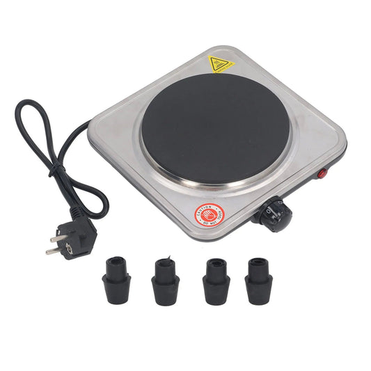 1000W Electric Stove Countertop Single Burner 5 Level Temperature Control Hot Plate for Cooking Stainless Steel Base 220V EU Techelectronicx