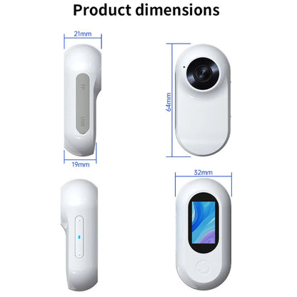 1080P Action Camera 1080P Portable Versatile Mount Anywhere for Travel Pets Ride Sport Vlog Mini Wireless Camera with Carry box Tech Electronics