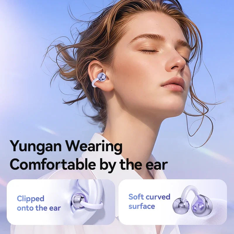 Xiaomi M79 Bone Conduction Earphones Bluetooth 5.4 Earbuds Clip on Ear Comfortable Waterproof Sport Digital Display Headsets Techelectronicx