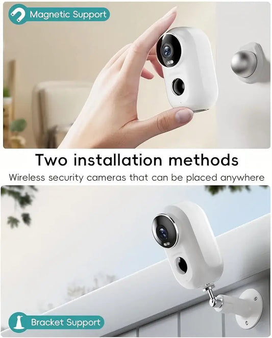 ZUMIMALL APP F5 Security Cameras Wireless Outdoor with Magnetic Mount, Battery Powered, 2.4G WiFi ,3MP Color Night Vision TechElect