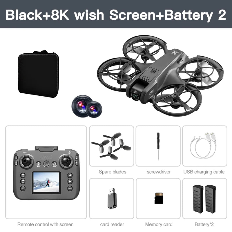 Xiaomi V666 Mini Drone 4K Professional Aerial 8k Dual Camera Intelligent obstacle avoidance  Brushless Quadcopter Kid RC Toy Techelectronicx
