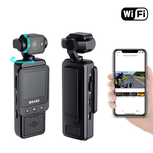 1080P WiFi Sports Wearable Camera Travel Bicycle Driver Recorder Mini Sports Cam for Motorcycle and Vlogging Tech Electronics