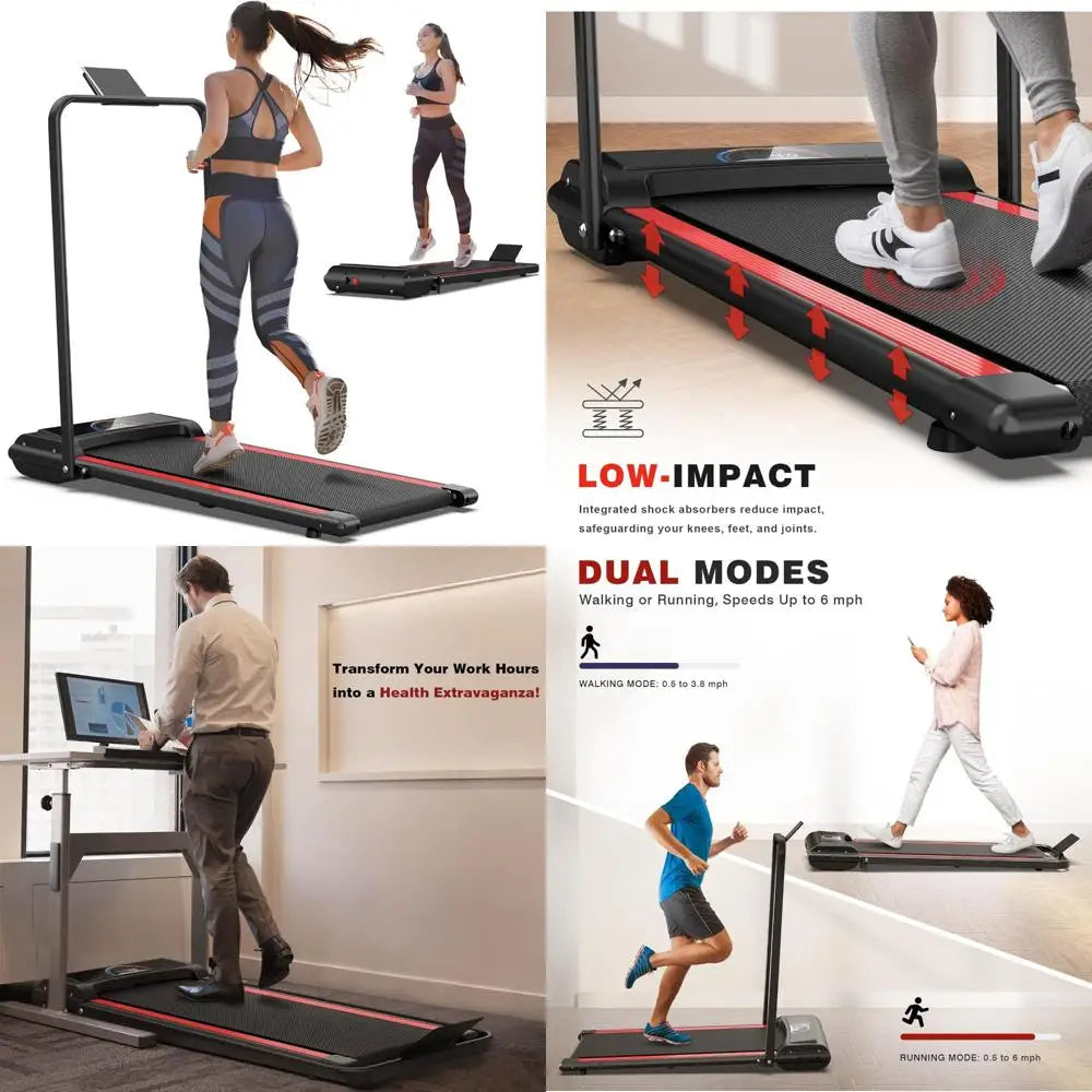 Portable Under Desk Treadmill with 2.5 HP, 265 lbs Capacity, Suitable for Home and Office Use, Easy Installation TechElect