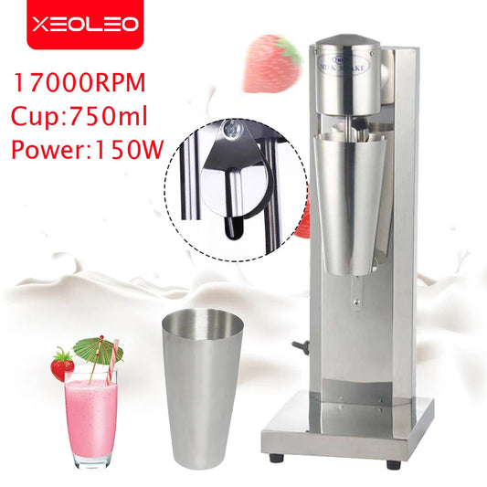 Xeoleo Commercial Milk shake machine Stainless Steel Milkshaker machine 18000rpm Bubble Tea stirring machine Milk cream Mixer Techelectronicx