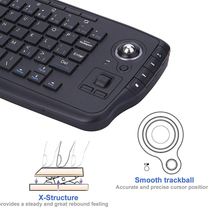 Xiaomi New Mechanical Keyboard Trackball Mouse 2.4G 2-in-1 Portable Quick Connection Function  For Computers Tablets And Tvs Techelectronicx