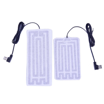 1/2pcs   5V Winter Warm Gloves Usb Powered Heated Pads Hand Warmer Pads TechElect