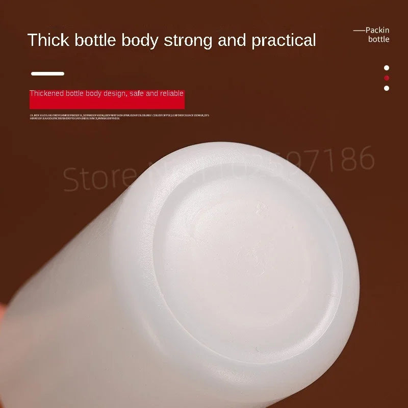 10ml 50ml 100ml 200ml Graduated Plastic Water Bottle Scale Semi Transparent Sampling PE Small Mouth Liquid Solvent Packaging Techelectronicx