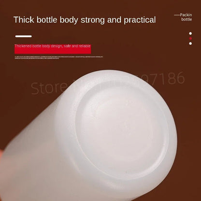 10ml 50ml 100ml 200ml Graduated Plastic Water Bottle Scale Semi Transparent Sampling PE Small Mouth Liquid Solvent Packaging Techelectronicx