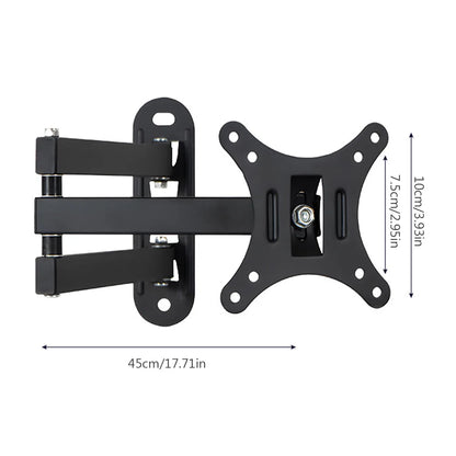 26bl TV Monitor Mounts LCD LED Monitor Wall Mount Bracket Adjustable TV Screen Frame Steel Holder  Support For 14-26 Inches TV TechElect