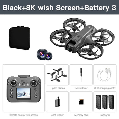 Xiaomi V666 Mini Drone 4K Professional Aerial 8k Dual Camera Intelligent obstacle avoidance  Brushless Quadcopter Kid RC Toy Techelectronicx