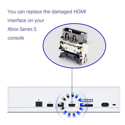 1-10pcs XSS XSX HDMI Port Connector Socket for Xbox Series X / Xbox Series S Replacement HDMI-Compatible Port Socket Connector Techelectronicx