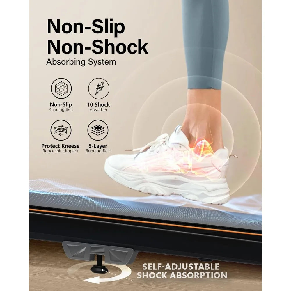 Compact Home Office Treadmill with Adjustable Incline and Multi-Function Walking to Running Capability TechElect