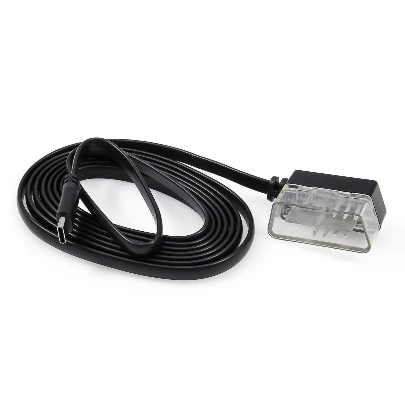 1.8M Obd2 Cable Wire Fit P24 P10-Pro Car Head Up Display Cable Type-C Connecting Line Diagnosis Tool Switch OBDII HUD Adapter Techelectronicx
