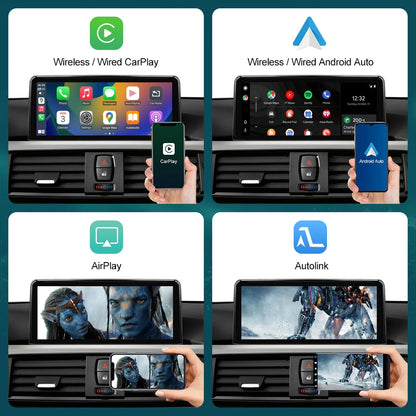 10.25'12.3' Wireless CarPlay Android Auto Multimedia Display Screen For BMW 1 2 3 4 Series F20 F21 F22 F30 F31 F32 F33 Techelectronicx