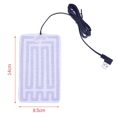 1/2pcs   5V Winter Warm Gloves Usb Powered Heated Pads Hand Warmer Pads TechElect