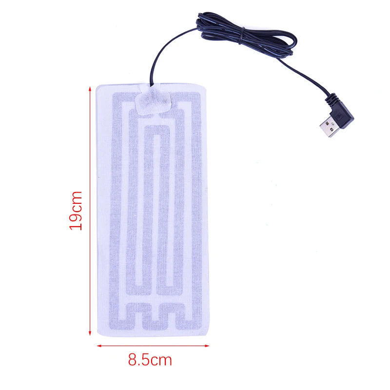 1/2pcs   5V Winter Warm Gloves Usb Powered Heated Pads Hand Warmer Pads TechElect