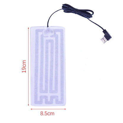 1/2pcs   5V Winter Warm Gloves Usb Powered Heated Pads Hand Warmer Pads TechElect