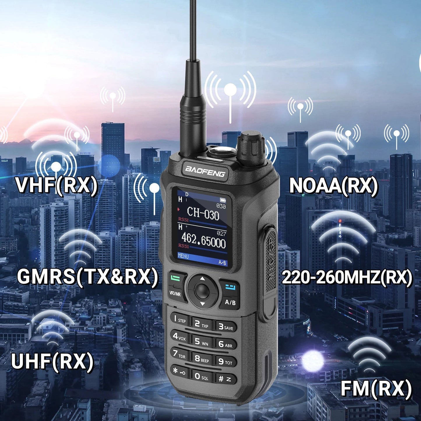 1/2PCS BAOFENG GM-21 PRO Walkie Talkie Wireless Copy Frequency Type-C NOAA Up UV-21 PRO V2 Ham Radio Two Way Radio For Hunting Techelectronicx