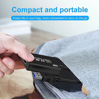 ZOERAX HDMI TO USB 3.0 Capture Card 4K Input/1080P 60Hz Recording Compatible with Windows/Mac/Linux, HD video capture Techelectronicx