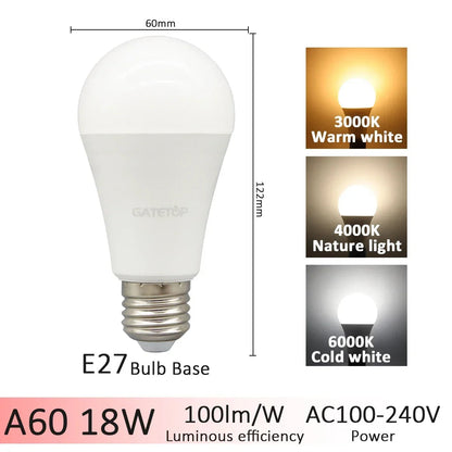 1-20pcs LED 3 Color Adjusted 3CCT（3000K 4000K 6000K）Bulb AC110V 220V E27 B22 Base Light Bulb  Memory Function Color Temp Reset Techelectronicx