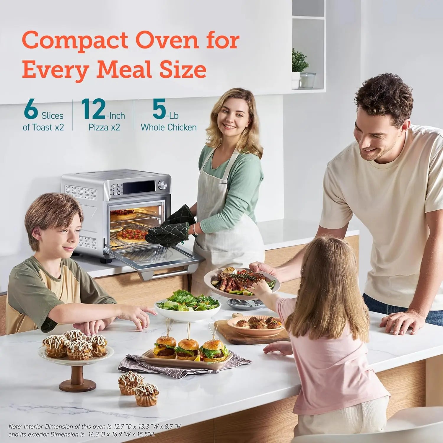 COSORI Air Fryer Toaster Oven Combo, Smart 12-in-1 Airfryer Sous Vide Convection Oven Countertop, Bake, Roast, Reheat, Broil, De TechElect