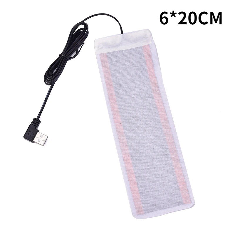 1/2pcs   5V Winter Warm Gloves Usb Powered Heated Pads Hand Warmer Pads TechElect