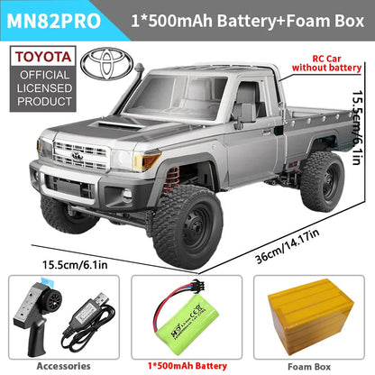 ZWN MN82 MN82S LC79 1/12 Full Scale RC Pickup Short Truck 4WD Remote Control Climbing Off-road Car Toys for Kids Christmas Gifts Techelectronicx