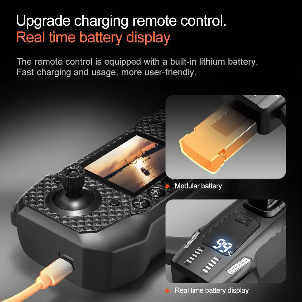 Xiaomi Mijia M6 Drone 8K Pro with 5G WIFI FPV 4K HD Camera Screen Remote Control for Professional Aerial Shots RC Children's Toy Techelectronicx