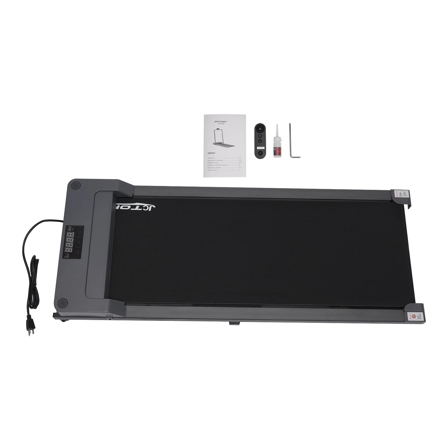 Ultra Slim Foldable Smart Fold Portable Safety Non Holder Gym and Running Device Treadmill Walking Pad TechElect