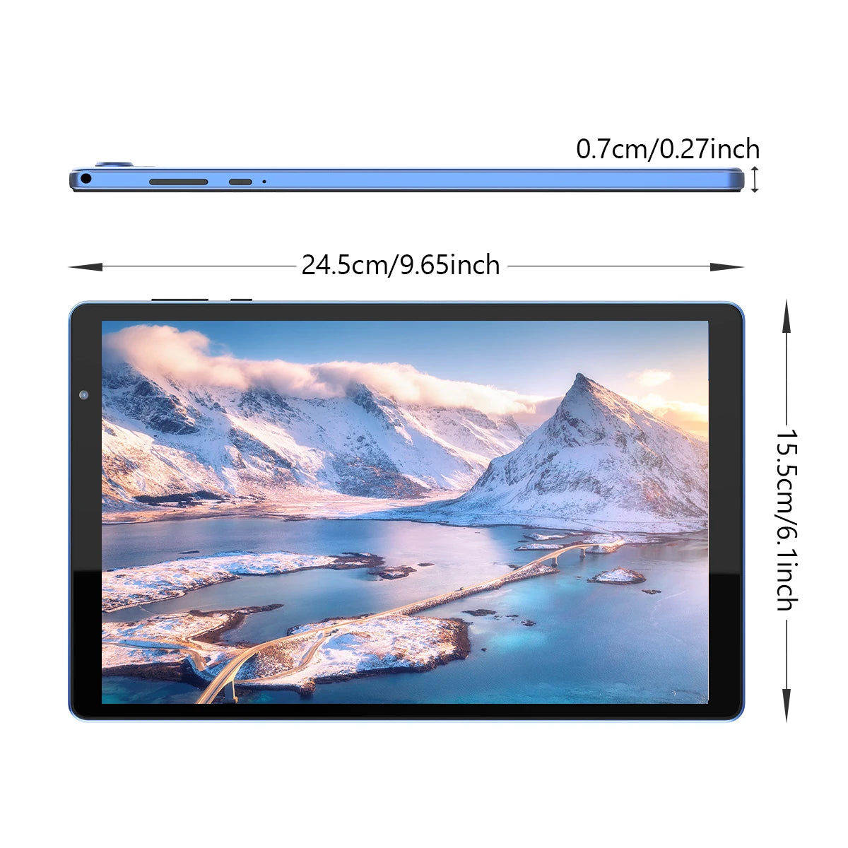 10-inch Android 12 tablet, quad-core processor, 4(2+2) GB RAM, 32GB ROM, Bluetooth, WiFi, dual cameras Techelectronicx