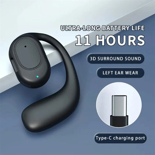 Wireless Headphones Bluetooth Headset With Microphone Bone Conduction Handsfree Noise Canceling Earphones For Driving Audifonos - TechElect