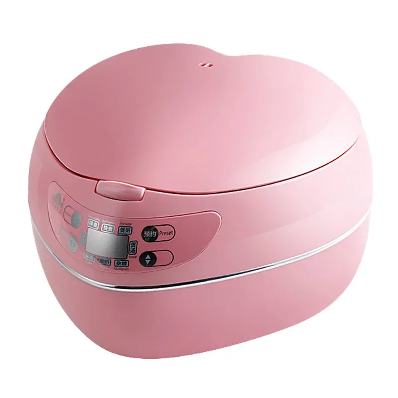 1.8L Heart-Shaped Rice Cooker 220V/300W Home Smart Rice Cooker With Cooking Porridge And Making Cakes Cooking Function Techelectronicx