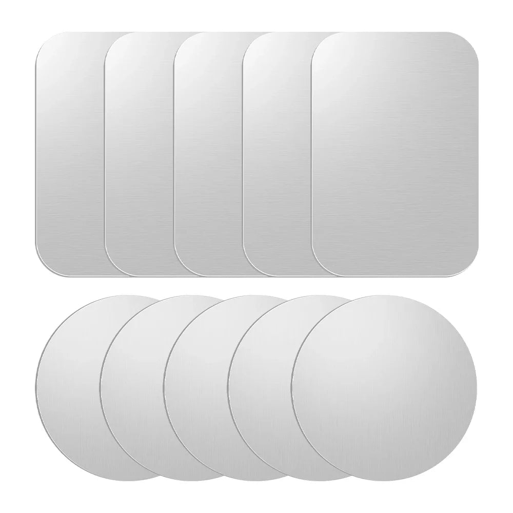 1/2/5/10pcs Magnetic Metal Plate Disk Car Phone Holder Stickers Magnetic Patch Sticker for Tablet Mobile Phone Car Stand Mount Techelectronicx