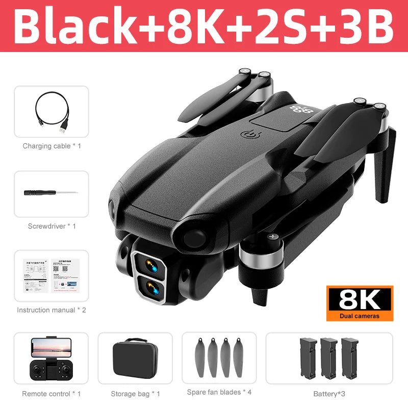 Xiaomi Mijia A888 Pro Drone 8K Professional ESC Dual Camera Localization Obstacle Avoidance 5GWIFI Remote Control Quadcopter Toy Techelectronicx