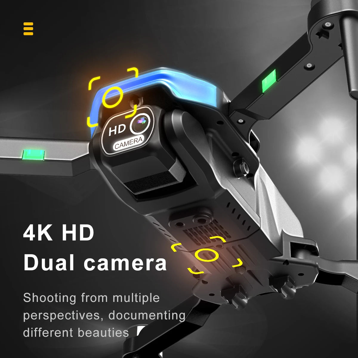 【TYRC H27】Rc camera drone 4K professional high-definition camera brushless motor long-range obstacle avoidance Techelectronicx