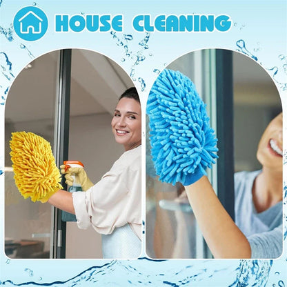 1/3/5pcs Microfiber Car Wash Gloves Auto Gloves Ultra Absorbent Wash Car Sponge Scratch Free Microfiber Car Cleaning Tool Techelectronicx