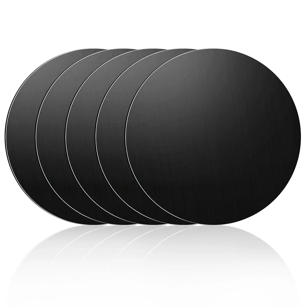 1/2/5/10pcs Magnetic Metal Plate Disk Car Phone Holder Stickers Magnetic Patch Sticker for Tablet Mobile Phone Car Stand Mount Techelectronicx