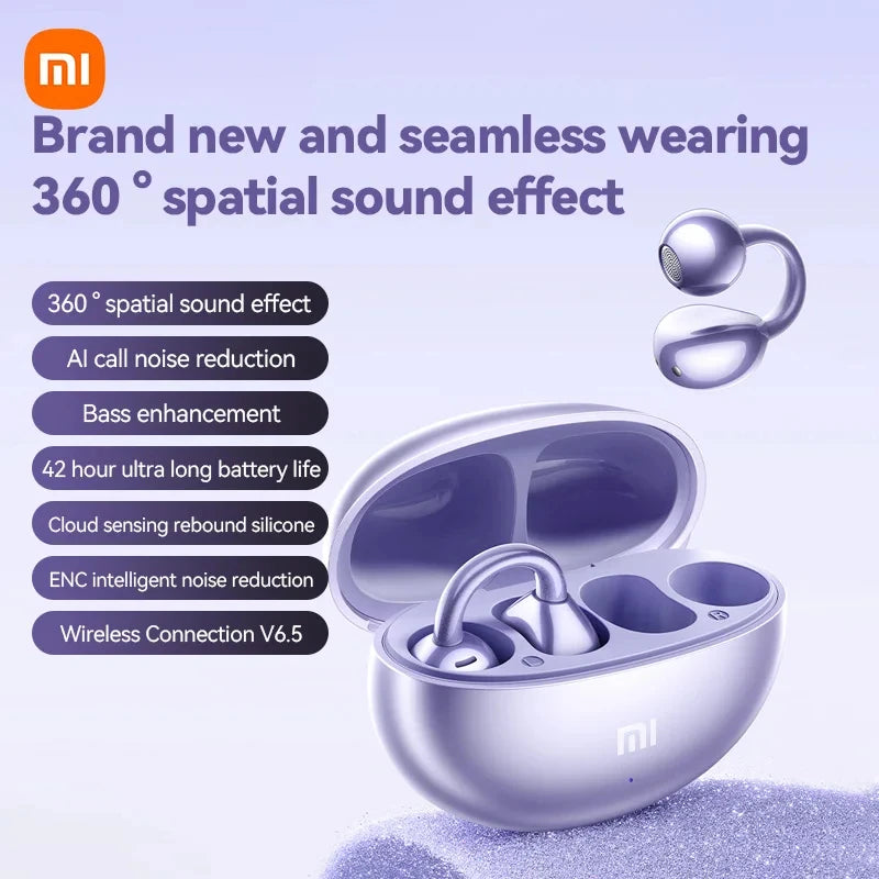 XIAOMI M91 Earbud Wireless Earphones Open Ear Clip Sport Bluetooth 5.4 Earphones ENC Noise cancelling Earphones with Microphone Techelectronicx