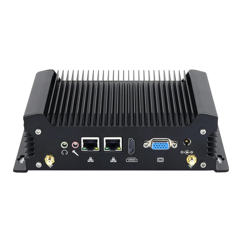 XCY Fanless IoT Industrial Mini PC Intel Core i5-1235U 2x COM RS232 2x LAN 8x USB WiFi SIM 4G LTE Windows 10/11 Linux PXE WOL Techelectronicx
