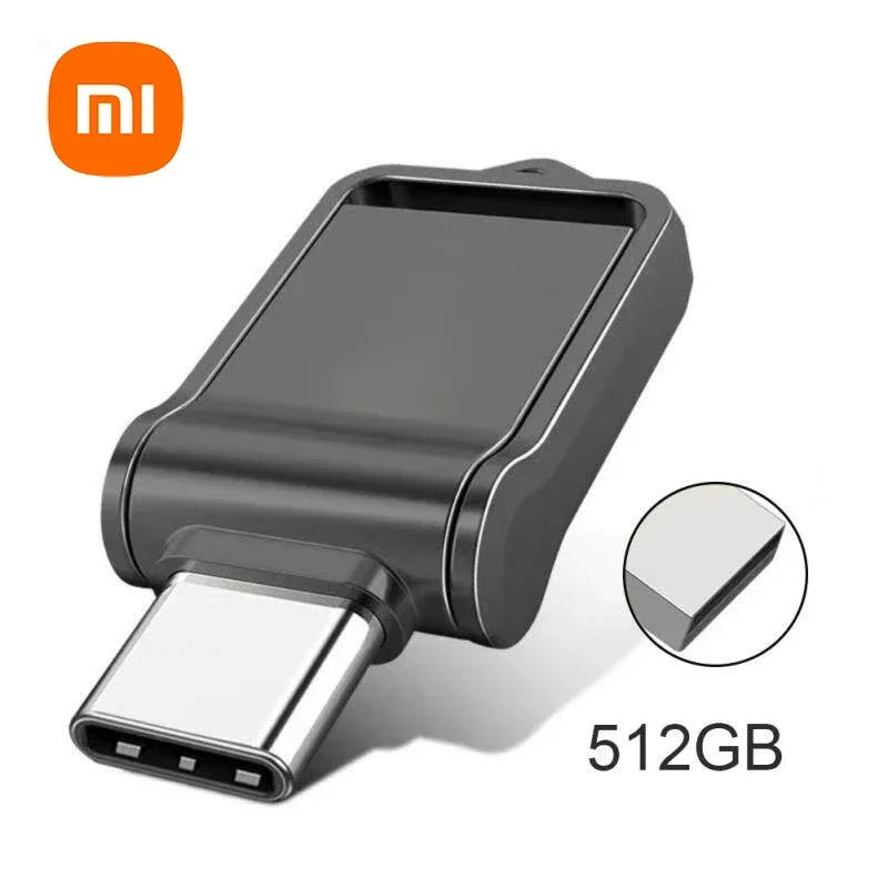 Xiaomi USB 3.2 2TB Flash Drive High Speed Type-C Interface Dual-Use Flash Memory 512GB 1TB Stick For Phone Windows 11 Computer Techelectronicx