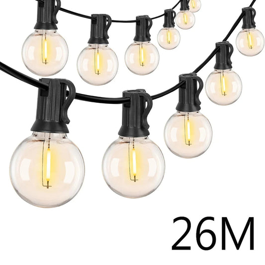 110V/220V Outdoor String Lights LED G40 Festoon Fairy Patio Garland Lamp Wedding Street Camping Garden Party Decoration Lights TechElect