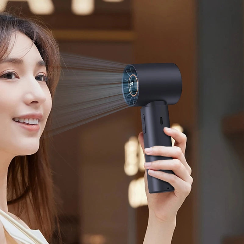 Xiaomi Mijia Mini Bladeless Handheld Fan USB Rechargeable Hand Fan Portable Personal Highspeed Fans Electric Eyelash Fan New Techelectronicx