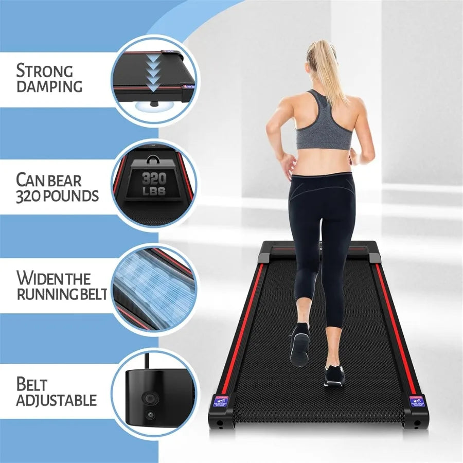 Walking Treadmill Pad with APP 3 in 1 Under Desk Treadmill 400W Low Noise Walking Vibration Pad with Remote Control Portable Tr TechElect