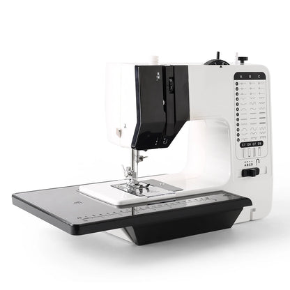 12 Stitches Mini Electric Sewing Machine with Sewing Table and 113PCS Sewing Kit Multifunctional base design TechElect