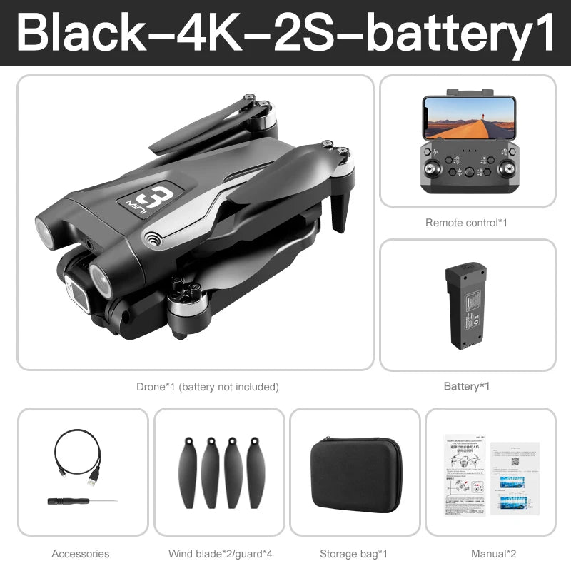 XIAOMI MIJIA Z908 Pro /MAX Drone 8K Professional Dual Camera GPS Avoidance Quadcopter Optical Flow Localization 3-side avoidance Techelectronicx