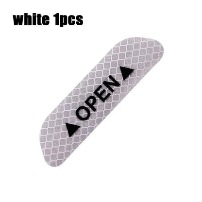 1/4PCS Car Door Reflective Sticker Safety Opening Warning Reflective Tape Car Accessories Interior Exterior Reflector Techelectronicx