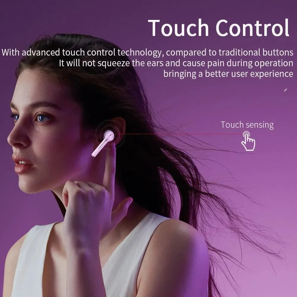 Xiaomi J18 Headphones HiFi Stereo Touch Control In-Ear Wireless Bluetooth Waterproof Noise Cancelling with Mic Multi-Earphones Techelectronicx