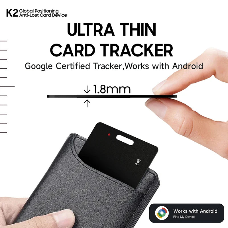Xiaomi Google GPS Tracker Wireless Charging Card Wallet Anti Loss Device Ultrathin Intelligence Locator For Android Google 2025 Techelectronicx