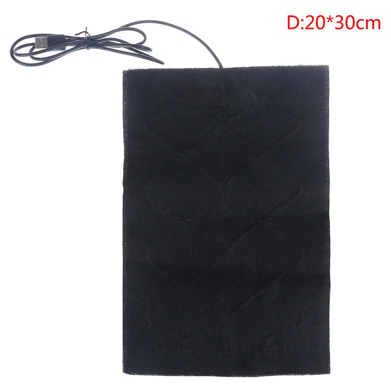 1/2pcs   5V Winter Warm Gloves Usb Powered Heated Pads Hand Warmer Pads TechElect
