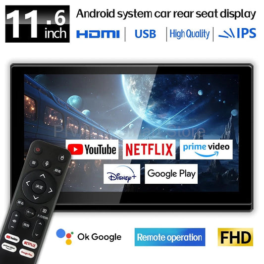 11.6 Inch Portable Mini Digital TV 1080P HDMI Handheld Car Television WIFI IPS HD Display Screen for Home Kitchen Outdoor Use Techelectronicx